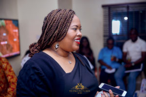 Kimberly from Texas U.S.A Chief Host @ Annual Stakeholders / Business Summit-2019 @Rhino Capital Head Office.